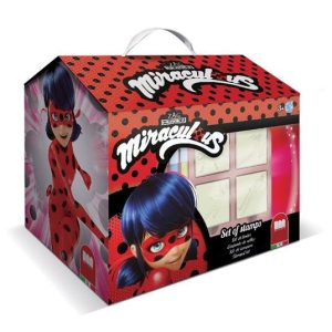 SET CASETTA TIMBRINI E PASTELLI MIRACOLOUS