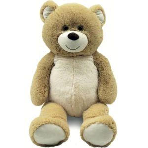 ORSO BICOLORE CON OCCHI GLITTER 100CM