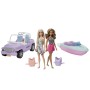 BARBIE BARCA E JEEP PLAYSET GXD66