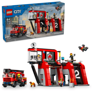LEGO 60414 Caserma dei pompieri e autopompa