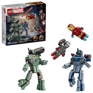 LEGO 76320 Iron Man e War Machine contro i droni Hammer