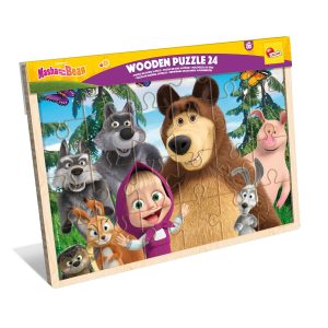 MASHA WOODEN PUZZLE 24PZ 111268