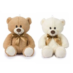 PELUCHE ORSETTO CON FIOCCO ASS 40CM