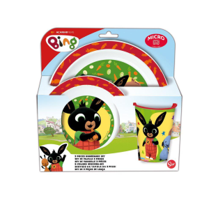 PIATTI + BICCHIERE BING 3PZ