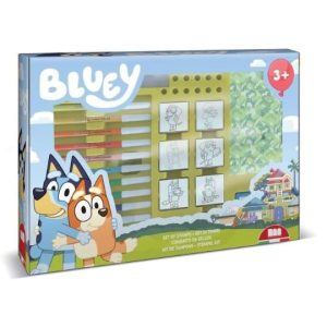 SET TIMBRINI E PASTELLI BLUEY