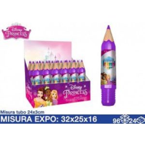 TUBO MATITONE CON 6 COLORI PRINCESS