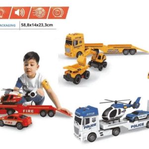 CAMION TRASP. VEICOLI BIG CON AUTO ED ELICOTTERO HT 257