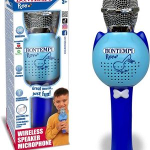 MICROFONO WIRELESS CON SPEAKER BLU 412820