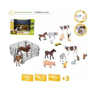 SET ANIMALI FATTORIA CON RECINTO HT 258