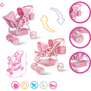 BIRBY PASSEGGINO GEMELLARE CONFORT HT 813